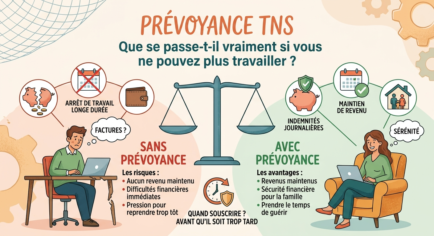 Prévoyance TNS : que se passe-t-il vraiment si vous ne pouvez plus travailler ?